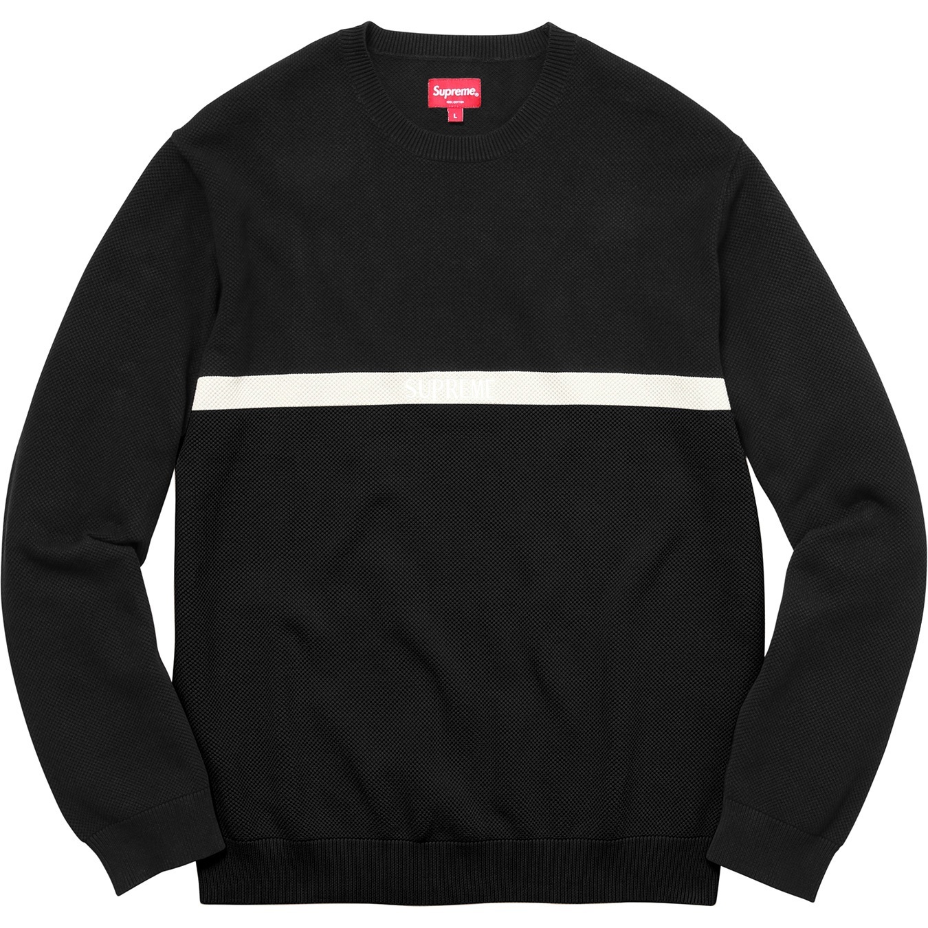 Split Pique Crewneck view 8
